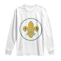 Scout Law Values Long Sleeve Shirt Scouting Troop Leader Fleur-de-Lis