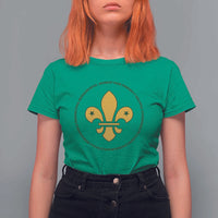 Scout Law Values T Shirt For Women Scouting Troop Leader Fleur-de-Lis