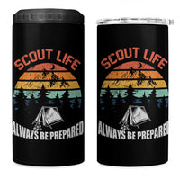 Scout Camping 4 in 1 Can Cooler Tumbler Scout Camping Always Be Prepared Hiking Camping Outdoors Troop Leader