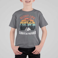 Scout Camping T Shirt For Kid Scout Camping Always Be Prepared Hiking Camping Outdoors Troop Leader