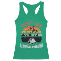 Scout Camping Racerback Tank Top Scout Camping Always Be Prepared Hiking Camping Outdoors Troop Leader