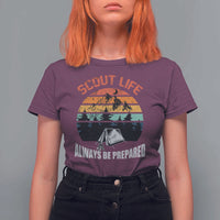 Scout Camping T Shirt For Women Scout Camping Always Be Prepared Hiking Camping Outdoors Troop Leader