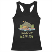 Scout Camping Racerback Tank Top Scout Camping Life Hiking Camping Outdoors Troop Leader