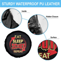 Funny Scout Spare Tire Cover Eat Sleep Scout Repeat Scouting Lovers Camping Hiking Outdoors