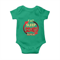 Funny Scout Baby Onesie Eat Sleep Scout Repeat Scouting Lovers Camping Hiking Outdoors