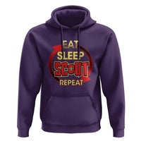 Funny Scout Hoodie Eat Sleep Scout Repeat Scouting Lovers Camping Hiking Outdoors