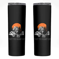 Scout Girl Skinny Tumbler I Scout Like A Girl Try To Keep Up Hiking Camping Scouting