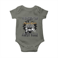 Funny Scouting Adventure Baby Onesie Doing What Your Scout Leader Told You To Do Camping Compass