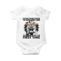 Funny Scouting Adventure Baby Onesie Doing What Your Scout Leader Told You To Do Camping Compass