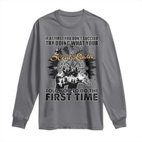 Funny Scouting Adventure Long Sleeve Shirt Doing What Your Scout Leader Told You To Do Camping Compass