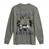 Funny Scouting Adventure Long Sleeve Shirt Doing What Your Scout Leader Told You To Do Camping Compass