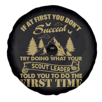 Funny Scouting Adventure Spare Tire Cover Doing What Your Scout Leader Told You To Do Camping Outdoors
