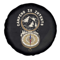 Funny Scout Camping Spare Tire Cover Camper Is Intents Compass Hiking Outdoors Adventure - Wonder Print Shop
