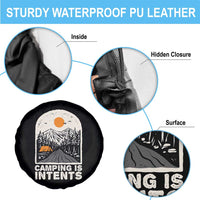 Funny Scout Camping Spare Tire Cover Camping Is Intents Hiking Outdoors Adventure - Wonder Print Shop