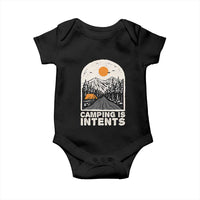 Funny Scout Camping Baby Onesie Camping Is Intents Hiking Outdoors Adventure - Wonder Print Shop