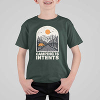 Funny Scout Camping T Shirt For Kid Camping Is Intents Hiking Outdoors Adventure - Wonder Print Shop
