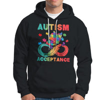 Autism Awareness Autism Acceptance Red Instead Infinity Rainbow Butterfly Autistic Support Neurodiversity Hoodie - Wonder Print Shop