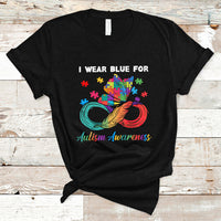 Autism Support I Wear Blue For Autism Awareness Autism Acceptance Autistic Support Neurodiversity T Shirt - Wonder Print Shop
