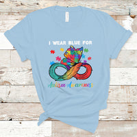 Autism Support I Wear Blue For Autism Awareness Autism Acceptance Autistic Support Neurodiversity T Shirt - Wonder Print Shop
