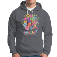 Autism Awareness Autism Acceptance Embrace Neurodiversity ADHD Awareness Autism ASD Neurodivergent Hoodie - Wonder Print Shop