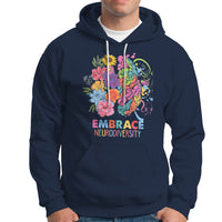 Autism Awareness Autism Acceptance Embrace Neurodiversity ADHD Awareness Autism ASD Neurodivergent Hoodie - Wonder Print Shop
