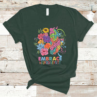 Autism Awareness Autism Acceptance Embrace Neurodiversity ADHD Awareness Autism ASD Neurodivergent T Shirt - Wonder Print Shop