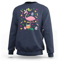 Cute Flamingo Custome Pink Flamingo Lover Bunny Egg Hunter Halloween Costume For Kids Boys Girls Sweatshirt - Wonder Print Shop