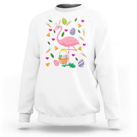 Cute Flamingo Custome Pink Flamingo Lover Bunny Egg Hunter Halloween Costume For Kids Boys Girls Sweatshirt - Wonder Print Shop