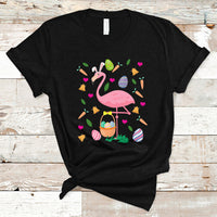 Cute Flamingo Custome Pink Flamingo Lover Bunny Egg Hunter Halloween Costume For Kids Boys Girls T Shirt - Wonder Print Shop