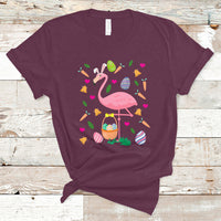 Cute Flamingo Custome Pink Flamingo Lover Bunny Egg Hunter Halloween Costume For Kids Boys Girls T Shirt - Wonder Print Shop