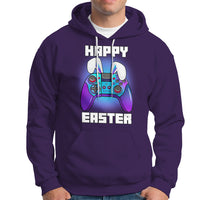 Funny Gaming Gamer E Is For Enjoying Games Video Games Lover Bunny Console Boys Girls Hoodie - Wonder Print Shop