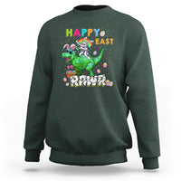 Easter Day Dinosaur Lover Happy East-Rawr Dabbing Egg Clothing For Kids Boys Girls Sweatshirt - Wonder Print Shop
