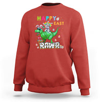 Easter Day Dinosaur Lover Happy East-Rawr Dabbing Egg Clothing For Kids Boys Girls Sweatshirt - Wonder Print Shop