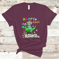 Easter Day Dinosaur Lover Happy East-Rawr Dabbing Egg Clothing For Kids Boys Girls T Shirt - Wonder Print Shop