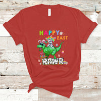 Easter Day Dinosaur Lover Happy East-Rawr Dabbing Egg Clothing For Kids Boys Girls T Shirt - Wonder Print Shop