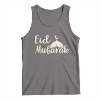 Eid Mubarak Mosque Silhouette Tank Top Islamic Holiday Celebration