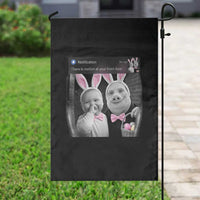 Funny Easter AI Baby with John Pork Meme Garden Flag There Is Motion at Your Front Door Notification Humor