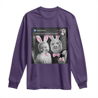Funny Easter AI Baby with John Pork Meme Long Sleeve Shirt There Is Motion at Your Front Door Notification Humor