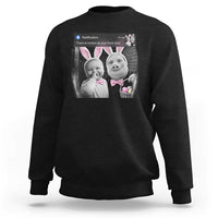 Funny Easter AI Baby with John Pork Meme Sweatshirt There Is Motion at Your Front Door Notification Humor