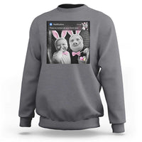 Funny Easter AI Baby with John Pork Meme Sweatshirt There Is Motion at Your Front Door Notification Humor