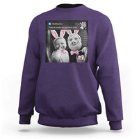Funny Easter AI Baby with John Pork Meme Sweatshirt There Is Motion at Your Front Door Notification Humor