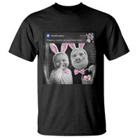 Funny Easter AI Baby with John Pork Meme T Shirt There Is Motion at Your Front Door Notification Humor