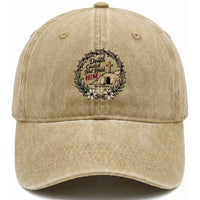 Death Could Not Hold Him Jesus Christian Easter Washed Cotton Baseball Cap He Is Risen Faith Message