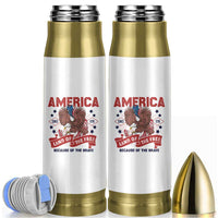 Patriotic American Eagle Bullet Tumbler Land Of The Free Because Of The Brave 1776 US Pride 4th of July