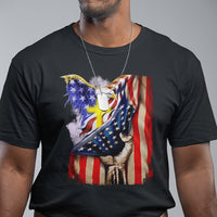 Eagle USA Christian Patriot One Nation Under God T Shirt - Wonder Print Shop