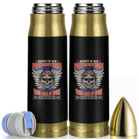 American Patriotic Skull Bullet Tumbler Sorry If My Patriotism Offends You US Veteran Patriots