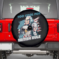 Funny Too Cool For British Rule Spare Tire Cover Eagle George Washington Alexander Patriotic 4th of July
