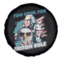 Funny Too Cool For British Rule Spare Tire Cover Eagle George Washington Alexander Patriotic 4th of July