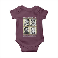 Freedom Fighters Heritage Baby Onesie Malcolm X Marcus Garvey Huey P Newton Steve Biko Revolution - Wonder Print Shop