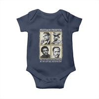 Freedom Fighters Heritage Baby Onesie Malcolm X Marcus Garvey Huey P Newton Steve Biko Revolution - Wonder Print Shop